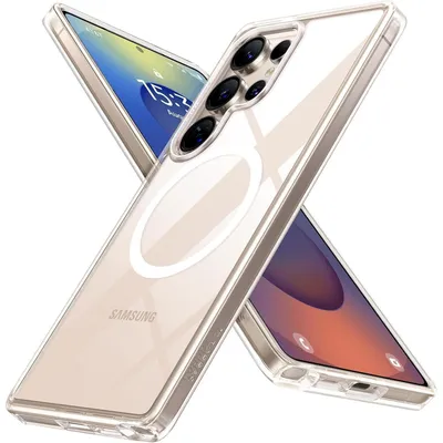 Produktbild von Schutzhülle für Samsung Galaxy S25 Ultra MagSafe Transparent Militärniveau Stoßfest Kratzfest Hardcase