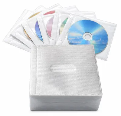 Immagine prodotto di 100 custodie protettive per CD/DVD, fronte-retro