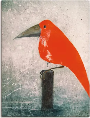 Produktbild von ARTland Leinwandbild Der Rote Vogel Größe: 30x40 cm