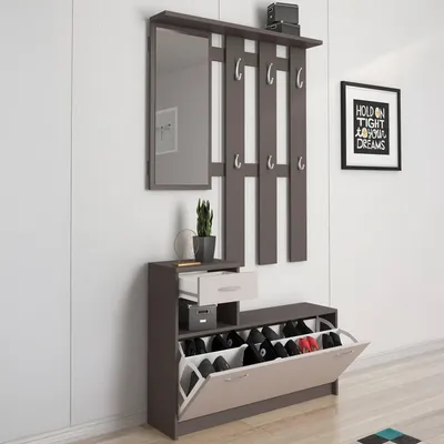 Productafbeelding van Dmora - Entremøbel Sargassi, modern, wandgarderobe, multifunctioneel
