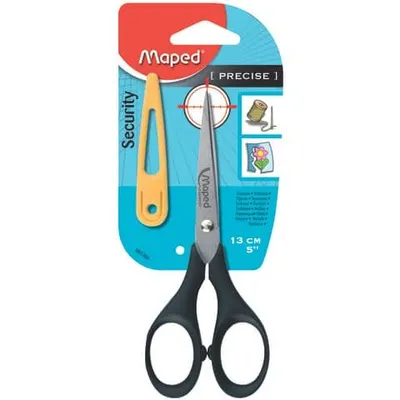 Produktbild von Bastelschere Precise, 13 cm, symmetrisch, spitz, mit Klingenschutz