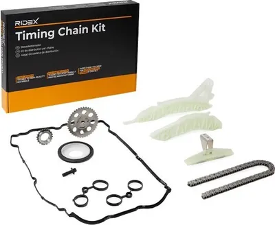 Produktbild von RIDEX 1389T0024 Steuerkettensatz Steuerkette für MINI Schrägheck (R56) passend für PEUGEOT 2008 Kombi (CU) 207 (WA, WC) 207 CC (WD) 208 I Schrägheck