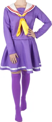 Produktbild von Cosplay Kostüm von Shiro | Lila Seemansuniform für No Game No Life Fans | Größe: M