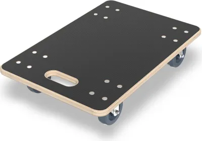 Obrázok produktu pre JOIEYOU 1x valček na prepravu dosiek 60x40 cm valček na prepravu nábytku valček na prepravu dosiek s brzdou pomôcka na prepravu nábytku s nosnosťou do 200 kg