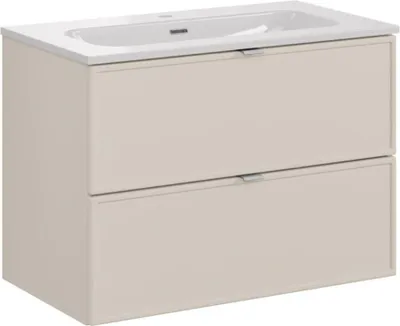 Produktbild von Badezimmer-Set BRAZZA: Waschtischunterschrank 80cm + rechteckiges Einbauwaschbecken