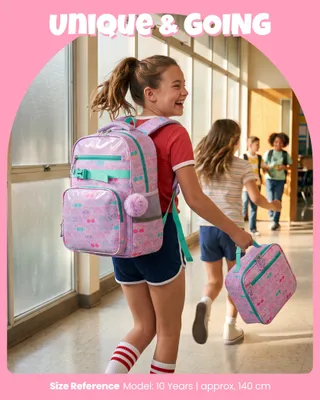 Image de Ensemble de sac à dos scolaire 3 pièces, ergonomique, 18 litres, imperméable, avec éléments réfléchissants, pour garçons