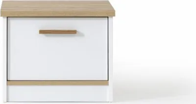 Produktbild von Weißer Nachttisch Moderne Kinderzimmer Nachtkonsole Edler Ablagetisch
