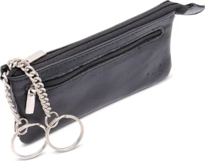 Produktbild von Safekeepers Leder Schlüsseltasche - Schlüsseltasche lang - Schlüsselanhänger - Leder - schwarz
