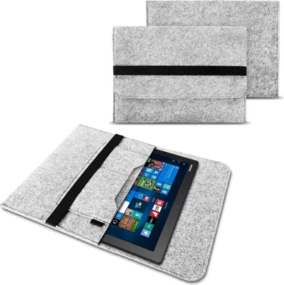 Produktbild von Lenovo Miix 510 / 700 / 720 Notebook Sleeve Hülle Case Schutz Cover Tasche FilzFarben:Hell Grau