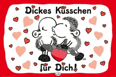 Immagine prodotto di Sheepworld - Bacio grande - Stampa poster - formato 91,5x61 cm