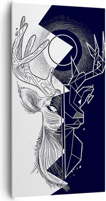 Produktbild von Bild auf Leinwand - Leinwandbild - Abstraktion modern - 65x120cm - Wand Bild - Wanddeko - Leinwanddruck - Bilder - Kunstdruck - Wanddekoration - Leinwand bilder - Wandkunst - PA65x120-4059