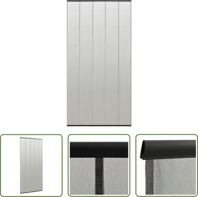 Produktbild von The Living Store Insektenschutz für Türen Schwarz 100x220 cm Polyester