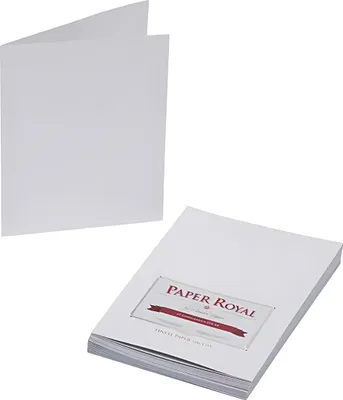 Produktbild von Karten 20 Stück A6Hd Paper Royal grau Gerippt