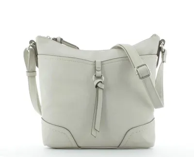 Produktbild von Tom Tailor Jana Crossbag Reißverschlusstasche, Umhängetasche Damen, 27,5 x 24,5 x 10 cm, 6,7 Liter Off-White