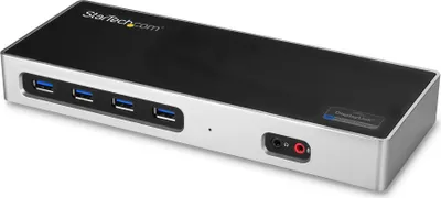 Produktbild von STARTECH.COM USB 3.0 Docking Station - USB-C - Dual HDMI or DP - Dual 4K - For Windows - 6 USB Ports - Laptop Docking Station