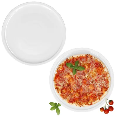 Immagine prodotto di Set da 2 piatti da pizza Bianco XL Ø 33,5 cm – Piatti grandi bianchi per 2 persone