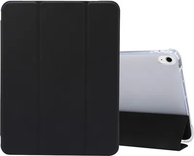 Produktbild von Mobigear Tri-Fold Gel iPad Air 5 (2022) Hülle TPU,Kunstleder Klapphülle + Stifthalter - Schwarz