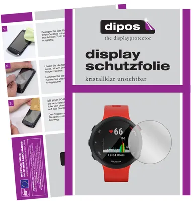 Produktbild von 6x Schutzfolie für Garmin Forerunner 45 S klar Displayschutzfolie Folie Display