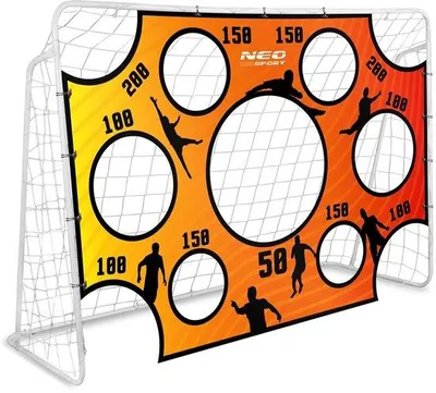 Produktbild von Wasserdichtes Fußballtor 215x150cm Orange Trainingsziel