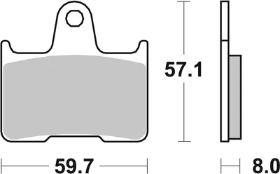 Produktbild von sbs Bremsbeläge Satz Hinten 715LS