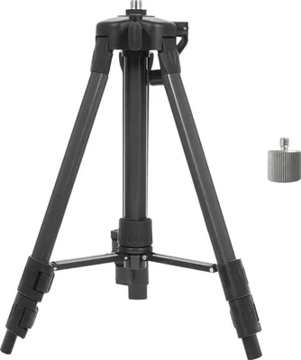 Obrázek produktu pro 1metrový stativový stojan 3 výšky nastavitelná prodlužovací tyč vhodná pro laserovou vodováhu s rozhraním 5/8'' - dodává se s adaptérem 5/8 na 1/4