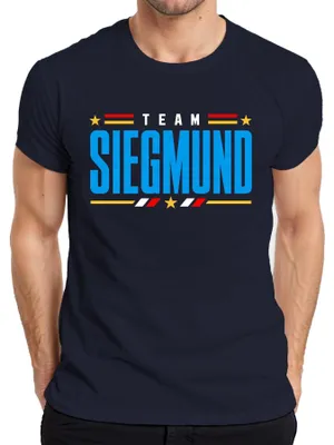 Produktbild von Team Siegmund Heimat Stolz Patriotismus Statement Sarkasmus Herren T-Shirt, Navy, L