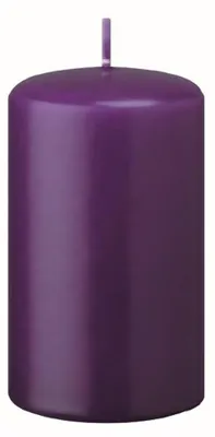 Produktbild von Flachkopf-Stumpenkerzen Violett 80 x Ø 60 mm, 4 Stück