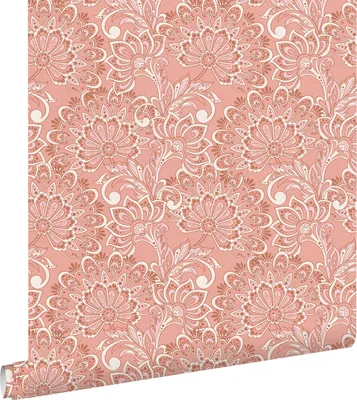 Immagine prodotto di ESTAhome carta da parati fiori retrò vintage rosa terracotta 50 x 900 cm