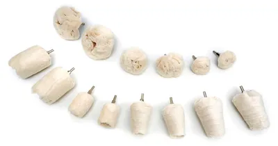 Produktbild von HBM 14-teiliges Polierkegel-Set mit 6 mm Halterung