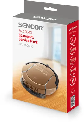 Obrázek produktu pro SENCOR SRX 2040 Servisní balíček náhradních dílů, kompatibilní s SRV 4000GD, 1 pár bočních kartáčů, 1 středový kartáč, 3 hadříky na vytírání, 3 sady hepa filtrů, 1 čisticí zařízení