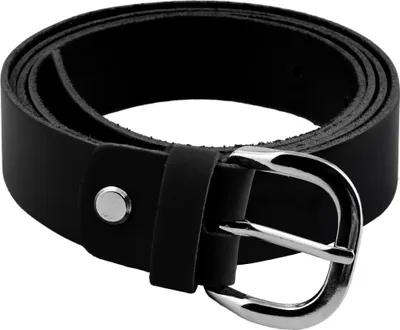 Produktbild von Gürtel aus Leder 3x115cm Ledergürtel mit Schnalle schwarz