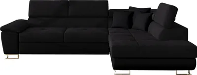 Produktbild von MIRJAN24 Ecksofa Cotere, L-Form Eckcouch mit Schlaffunktion und Bettkasten (Muna 14 + Uttario Velvet 2980 + Muna 14, Seite: Rechts)