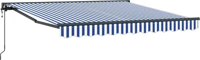 Produktbild von Markisenrahmen Blau und Weiß 350 x 250 cm