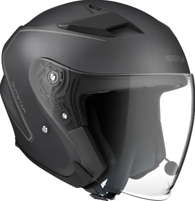 Produktbild von Sena Outstar Matt Black S Jethelm