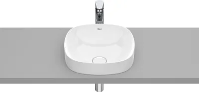 Produktbild von Roca Inspira Halbeinbau-Waschtischschale soft weiß A32750R000 37x37 Waschbecken klein
