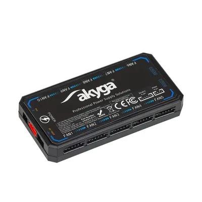 Produktbild von Kontroler do wentylatorów Akyga AK-CA-73 Hub 12-port JST 6-pin RGB + pilot