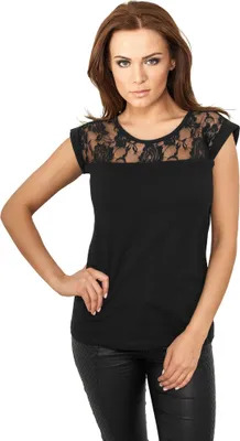 Obrázek produktu pro Urban Classics Dámské tričko s krátkým rukávem Dres černá XL