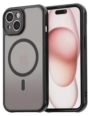Zdjęcie produktu dla Techsuit – HaloFrost II MagSafe – etui ochronne do iPhone'a 15 – czarne