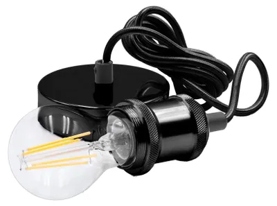 Image de Suspension pour ampoules LED Fusion - noir