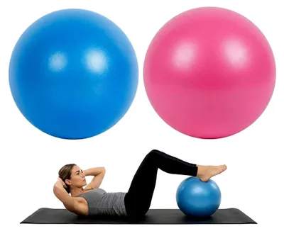 Produktbild von Kleine Gymnastikbälle rutschfest im 2er-Set, Soft Pilatesbälle mit 25 cm Durchmesser für Fitness, Yoga und Physiotherapie