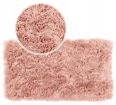 Zdjęcie produktu dla Dywanik Łazienkowy MEGAN Shaggy 50x80 C. Różowy