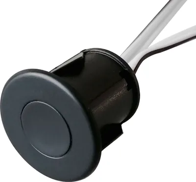 Image de kalb | Interrupteur encastrable rond, marche/arrêt, variateur, 12 V CC, max. 3 A, noir