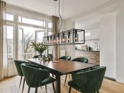 Produktbild von LED Balken Pendelleuchte mehrflammig Schwarz Lampenschirme Rauchglas, 130cm lang