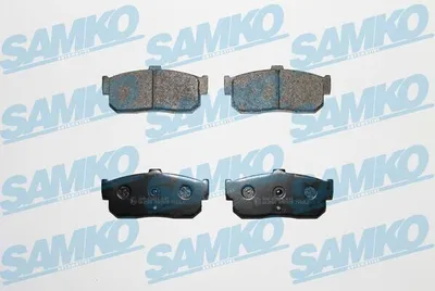 Produktbild von SAMKO Bremsbeläge Satz Hinten Bremsklötze für NISSAN ALMERA II Hatchback (N16) 5SP929