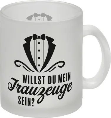 Produktbild von Willst du mein Trauzeuge sein Glas Tasse
