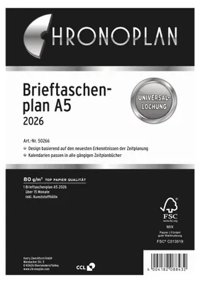 Produktbild von Chronoplan Monatsplan 50266 148x21mm 1M/1S