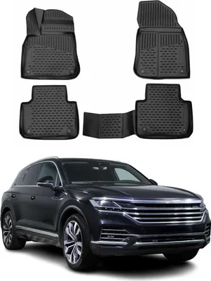 Obrázok produktu pre 2018-2024 VW Touareg podlahové rohože TPE čierne 4 ks