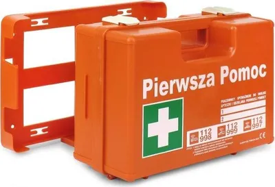 Image de Trousse de secours industrielle DIN13157+ PK15 dans une mallette de transport avec support