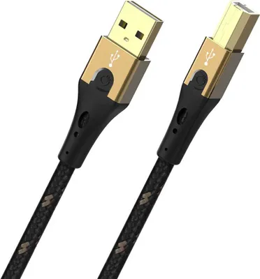 Immagine prodotto di OEHLBACH USB 2.0 USB-A maschio, USB-B maschio 10,00 m nero/oro