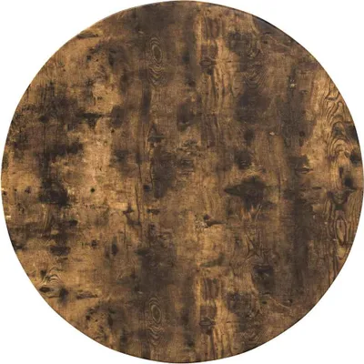 Image de Plateau de table vidaXL en bois d'ingénierie, chêne fumé, Ø 80 x 1,5 cm